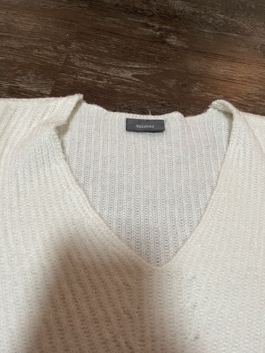 C&A Maglioni & Felpe: Yessica - Weisser Strickpullover Gr. XL ab 4.- – Usato da Ennetaach venduto da Ustraessle 1