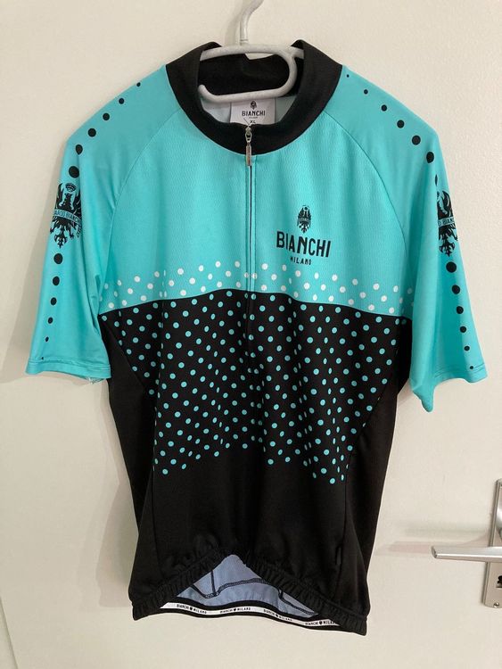 Maillot Cycliste Vintage Bianchi Martini Racing Années 90 - Taille L, Bleu, Occasion Parfait état