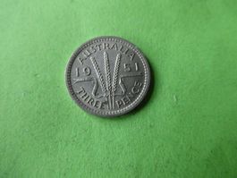 Australien 1951, 3 Pence  Silber
