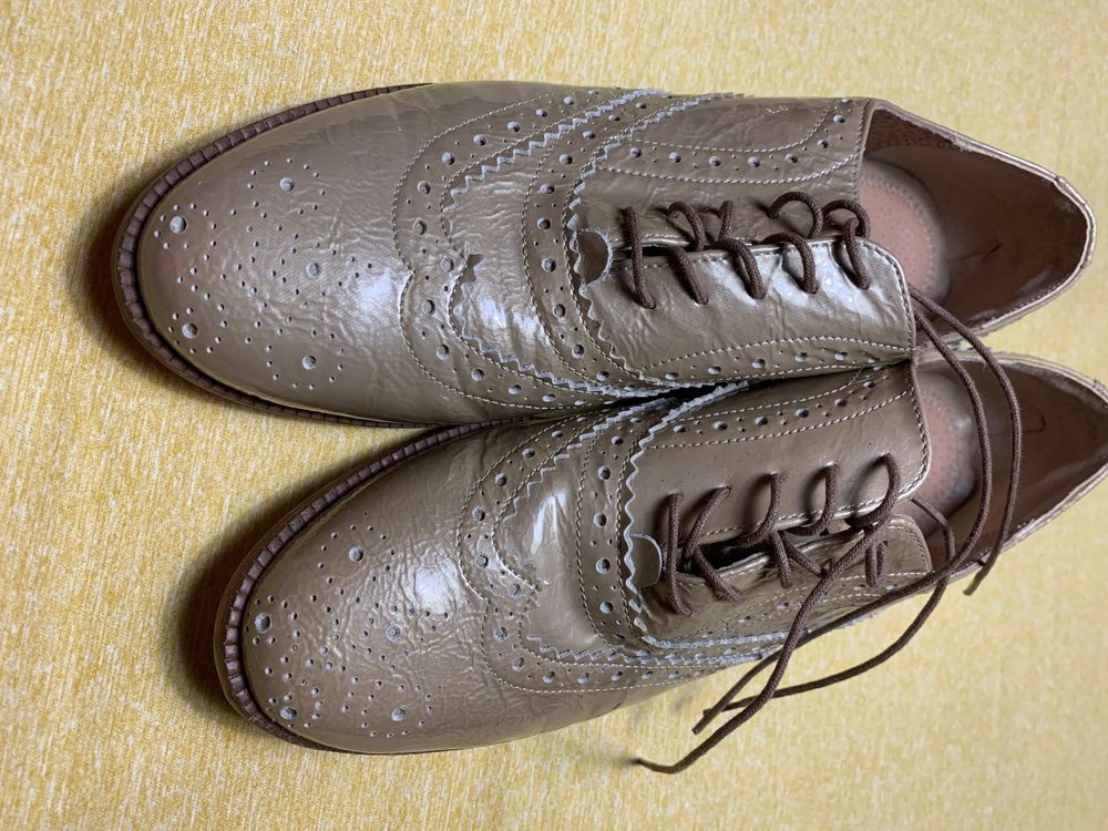 Roberto Santi Loafers Pelle laccata beige,tg39-nuovo (Neu (gemäss ...