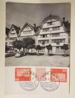 B36) 1970, Baudenkmäler Zwischensteg Maximumkarte
