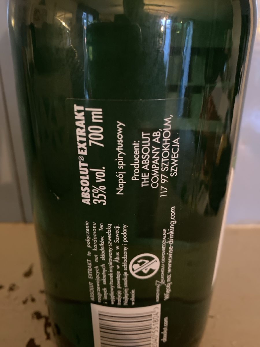 Absolut Vodka Spirituosen: Absolut Extrakt 700ml 35% Alc./Vol. – Neu und originalverpackt aus Burg AG von Lobo016 2