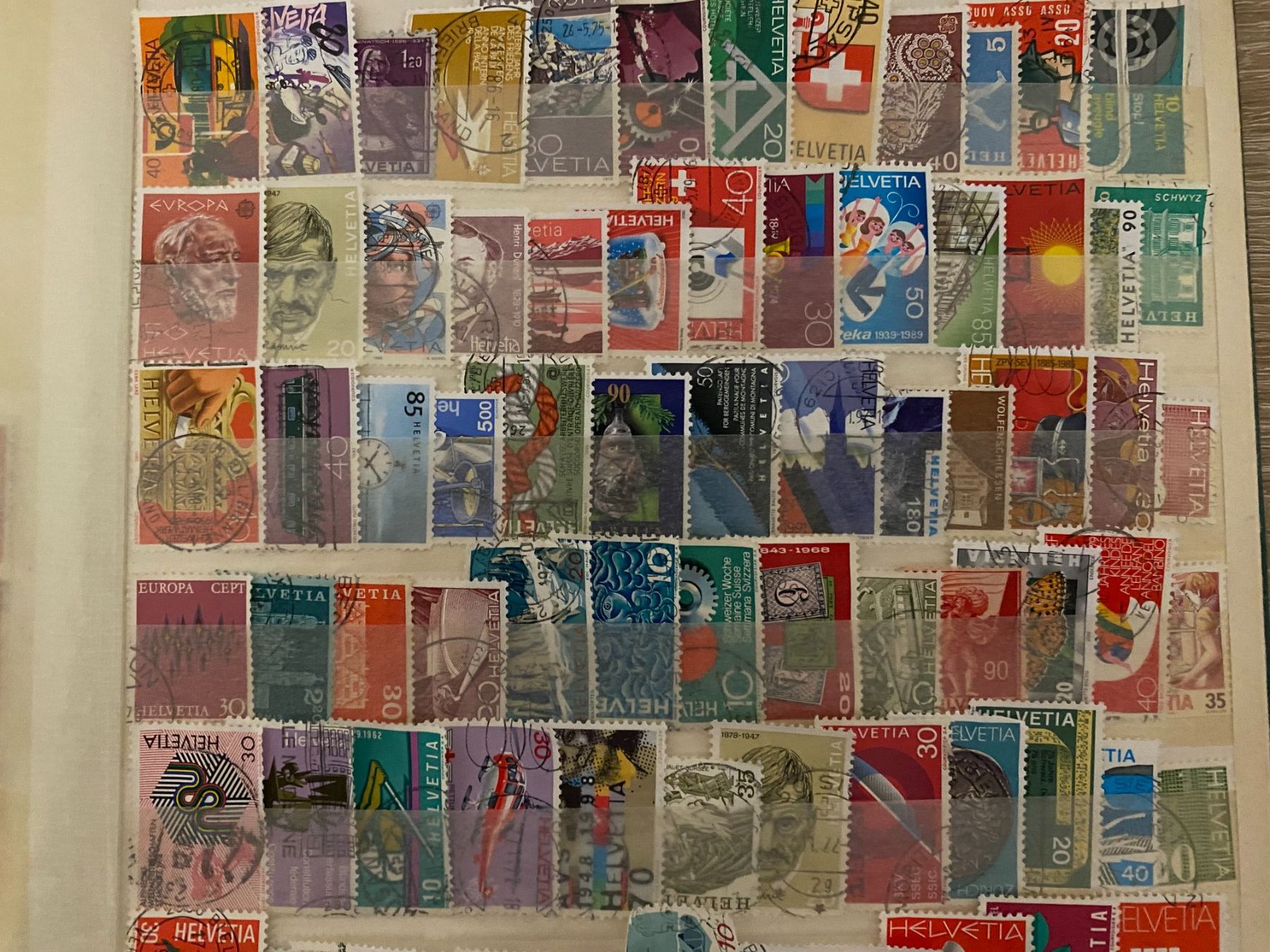 Tous les timbres: Briefmarken  Schweiz diverse Motive 100 stuck – D'occasion à matten b. interlaken par jfran17 6