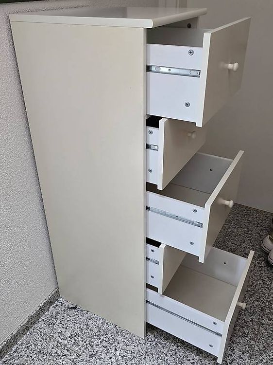 IKEA MALM Kommode mit 5 Schubladen, weiss (Gebraucht) in Stein AG für CHF 49 – nur Abholung auf Ricardo kaufen
