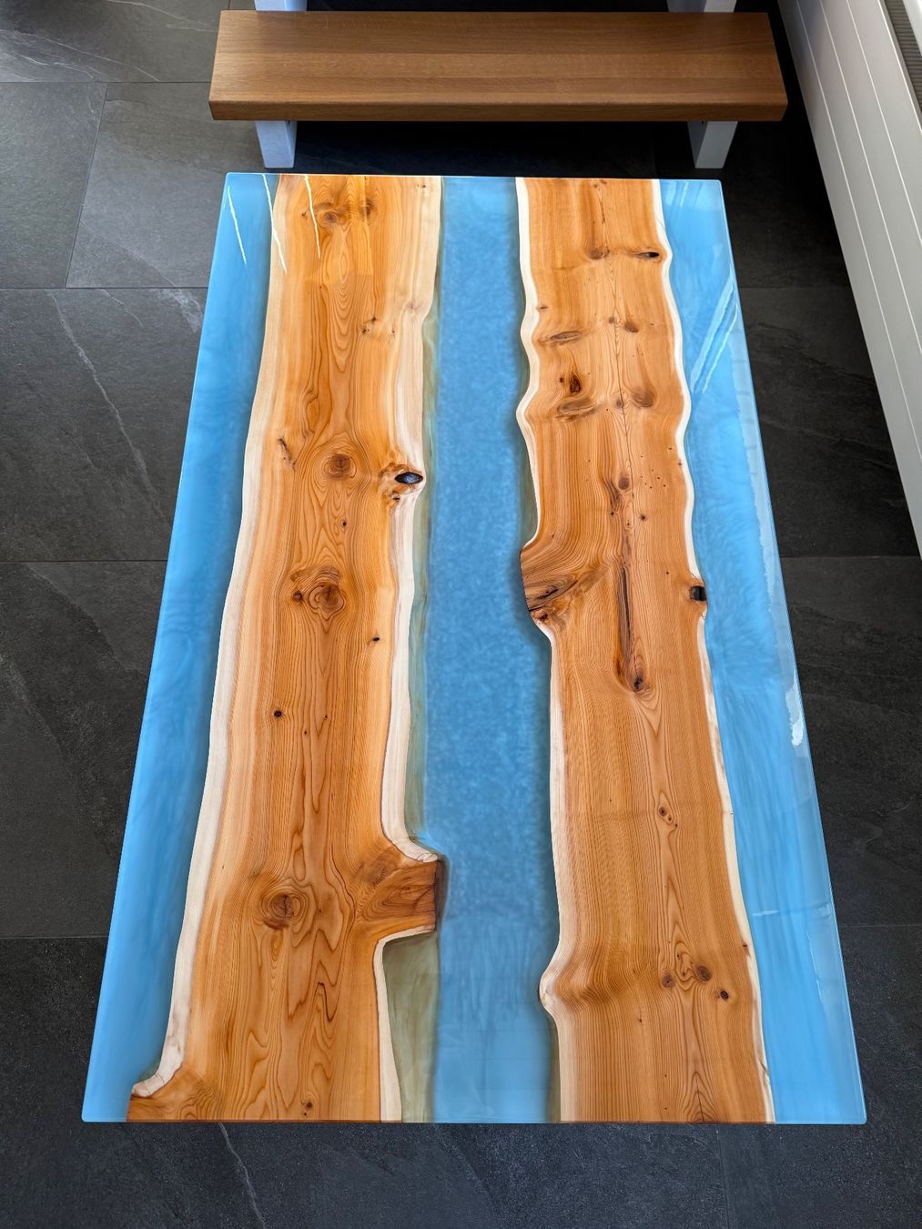Tavoli: Handgemachter Epoxdharz Couchtisch – Nuovo e nell'imballaggio originale da amriswil venduto da danihgt 3