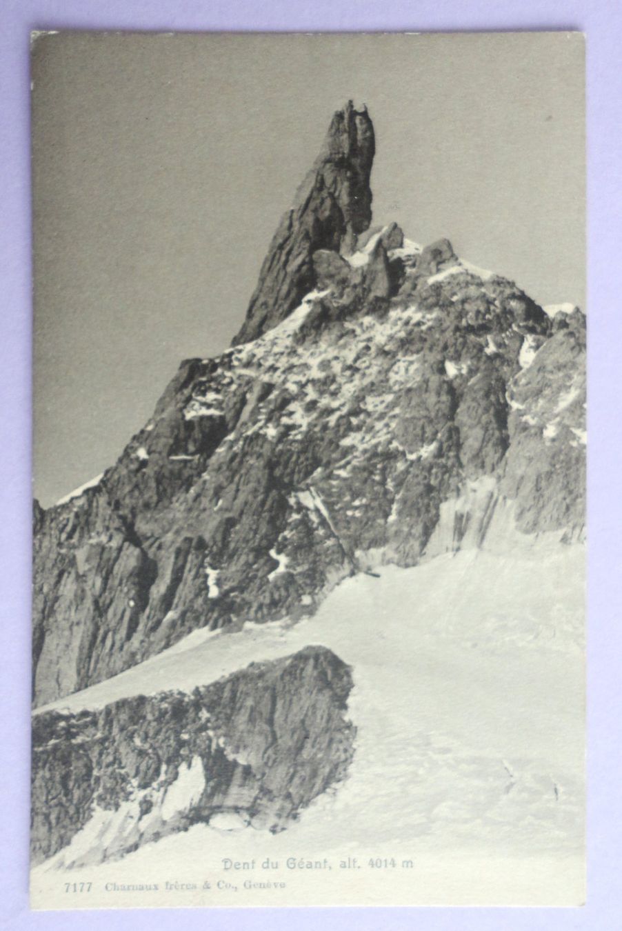 Ansichtskarten: Dent du Géant, alt. 4014 m – Gebraucht aus Fétigny von Billy2miny
