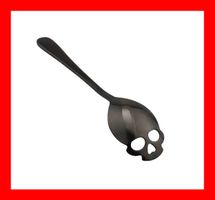 Totenkopf Löffel Besteck Skull SCHWARZ Schädel Besteck Küche
