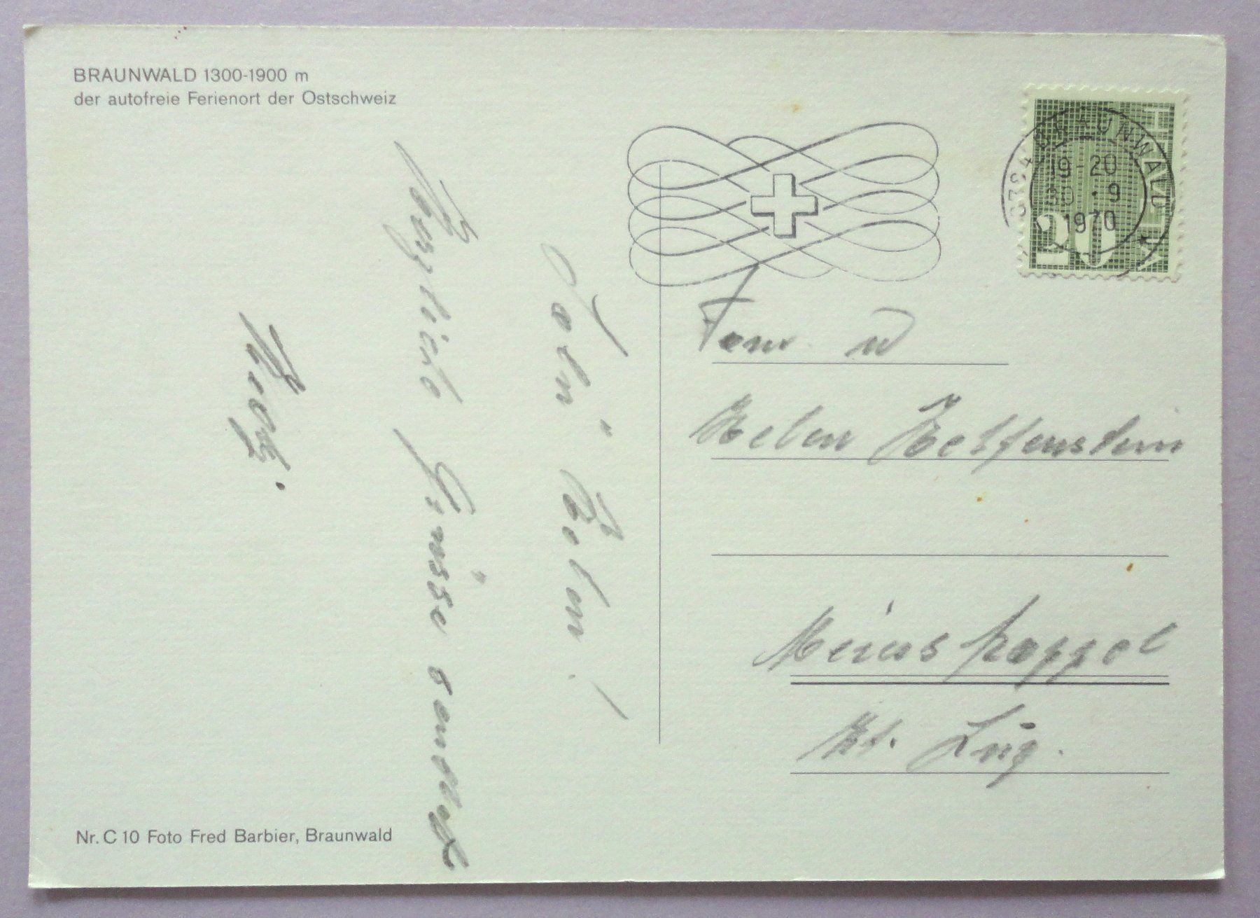 Cartoline postali: Braunwald 1300-1900 m – Usato da Fétigny venduto da Billy2miny 1