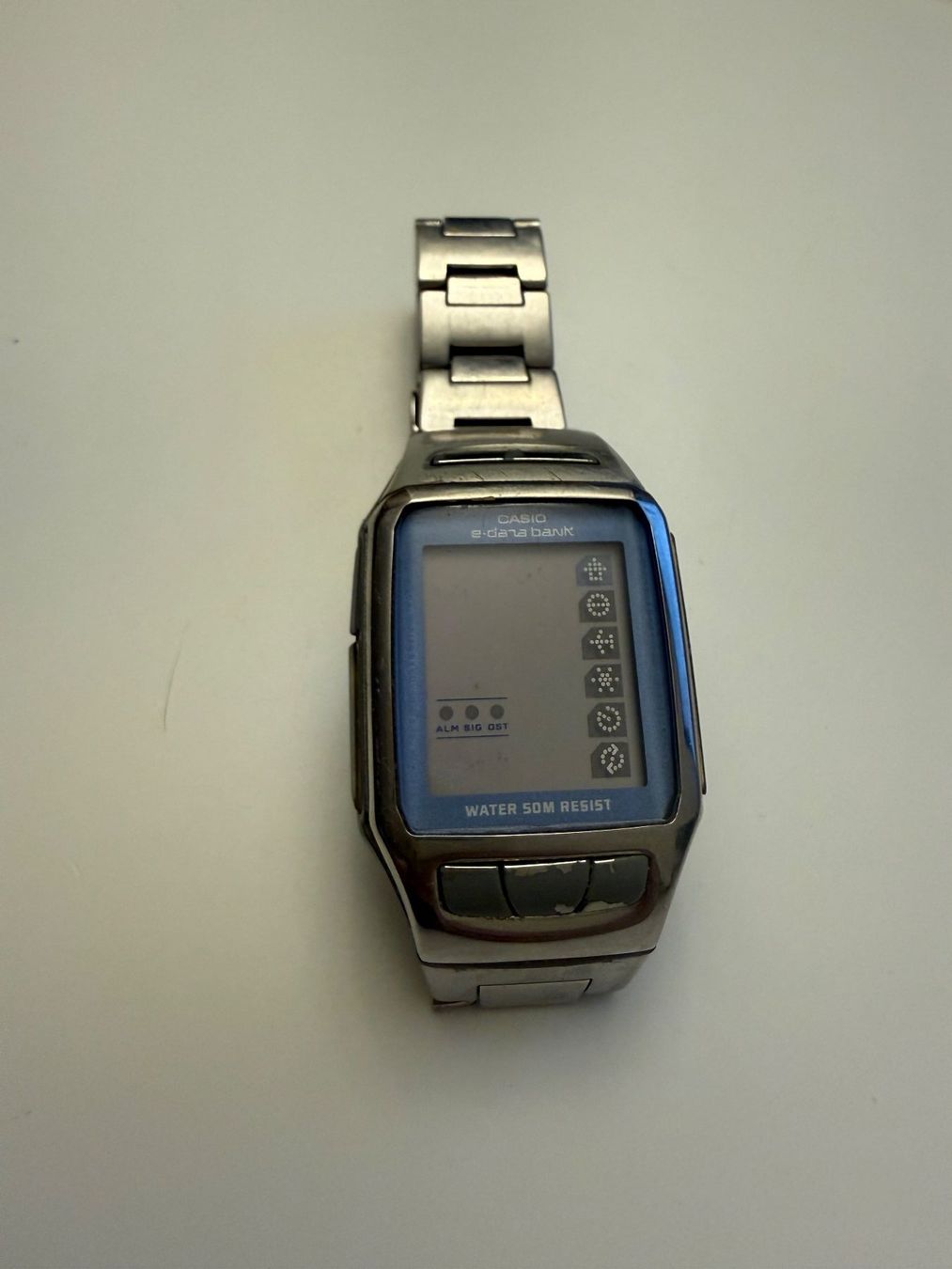 Casio Orologi: Casio Databank EDB-120 Uhr Stainless Steel Back gebraucht – Usato da Schlieren venduto da schnuggi07