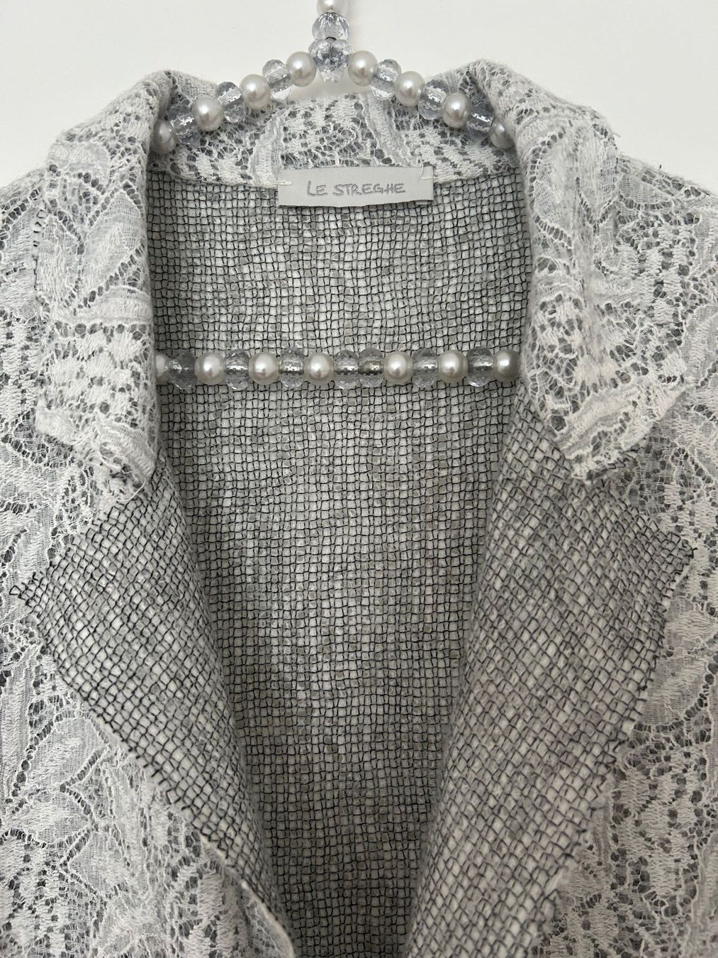 Giacche: Edle LE STREGHE Spitzenjacke, Gr. M, 20% Mohair – Usato da Horn venduto da Resvi 2