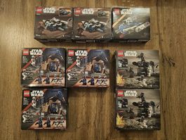 Lot 8 boîtes LEGO Star Wars neufs scelle