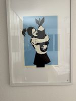 Banksy Bomb Hugger 145/150, street art popart, 50x70