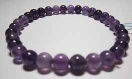 Edelstein Armband mit natürlichem Amethyst 6 mm