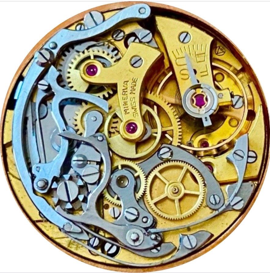 Minerva Orologi: Minerva Swiss Vintage Chronograph – Usato da lyss venduto da Uhrenparadies 1