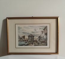 Lithographie RATHAUSQUAI IN ZUERICH 1880 / Nr. 701