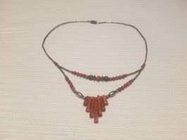 Mineralien Kette aus Arizona rot braun