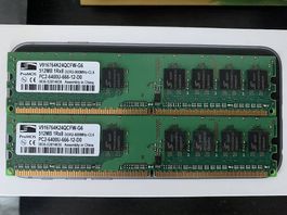 2 x 512mb DDR2 800mhz CL6 PC2-6400U Memory