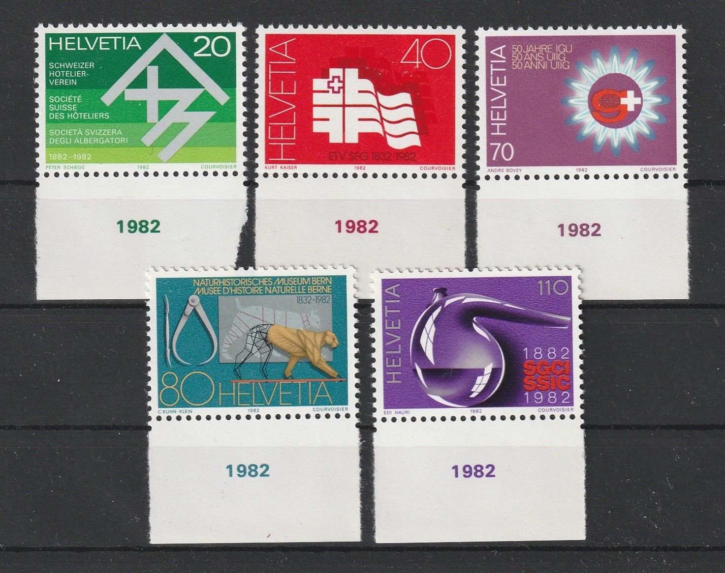 Tutti i francobolli: SUISSE 1982 Timbres de propagande II – Nuovo (secondo la descrizione) da Bussigny venduto da jacky1953