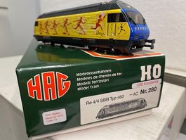 Hag 280 Re 460 "Künstlerlok Ibara" AC-dig/ESU, neuwertig.