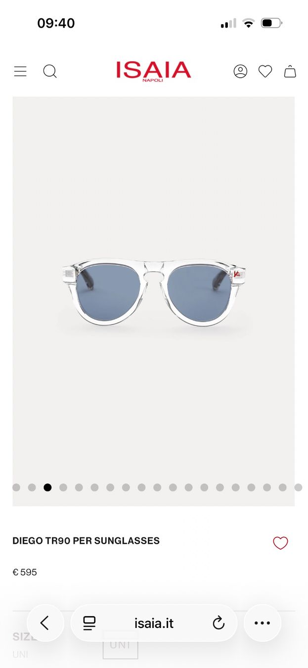 Occhiali & Lenti: ISAIA Napoli Sonnenbrille Neu – Nuovo e nell'imballaggio originale da Zürich venduto da Swisspa 6