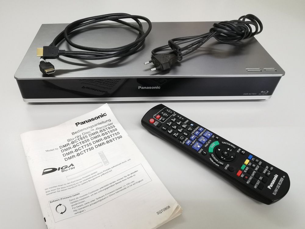 Bluray Recorder, Bluray + DVD Player Panasonic DMRBCT855 Kaufen auf