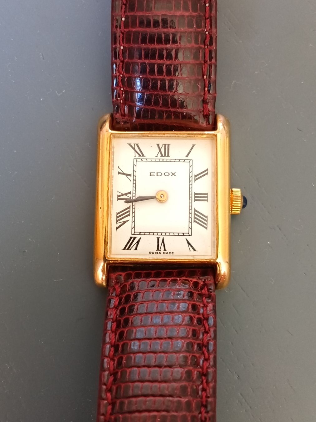 Edox Orologi: Beautiful Edox Tank Manual Winding – Usato da Uitikon Waldegg venduto da Alis_Stelian_Nenkov 5