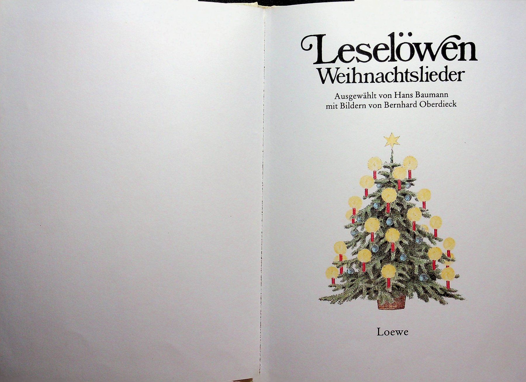 Libri: Hans Baumann/ B. Oberdiek Leselöwen Weihnachtslieder – Usato da Reitnau venduto da Zaomir 2