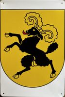 Kanton Schaffhausen Blechschild Munot Widder Tafel Rhein