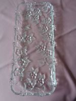 Cake-Platte Blumen, aus Glas, 33 x 14 cm