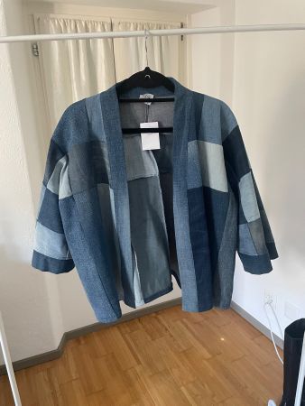 Sofya FDX Upcycling Jeans Patchwork Kimono Jacke onesize