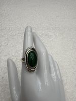 Bague vintage en argent  ovale, taille 53