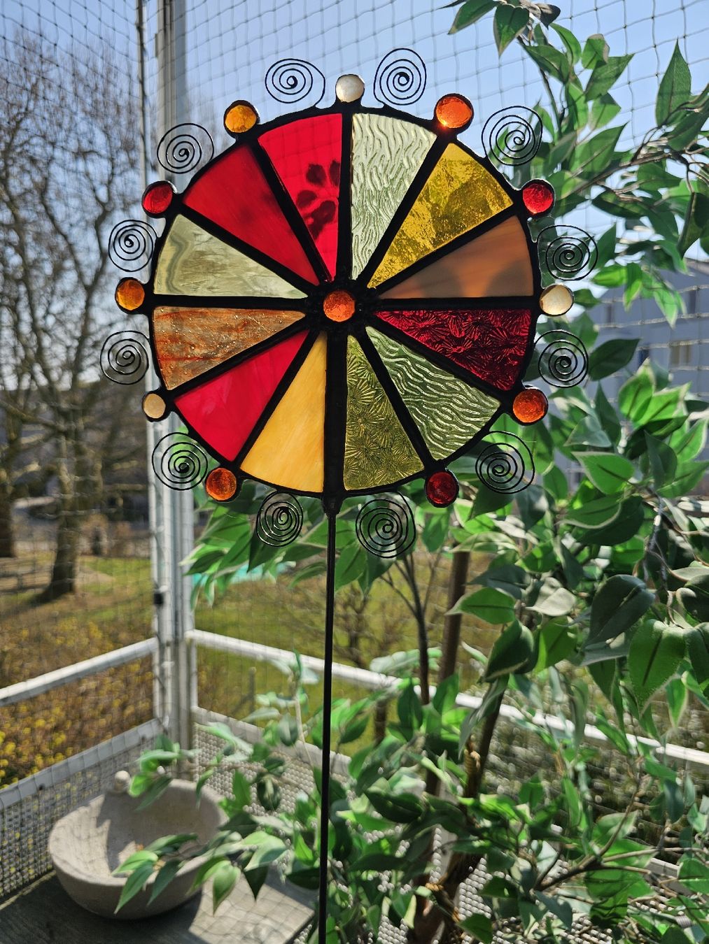 Tutte le decorazioni: Gartenstecker/Suncatcher aus Glas (1) – Nuovo (secondo la descrizione) da Zürich venduto da flogax193