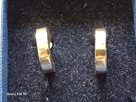 SCHÖNE OHRSTECKER "CREOLEN" VERGOLDET 2 CM