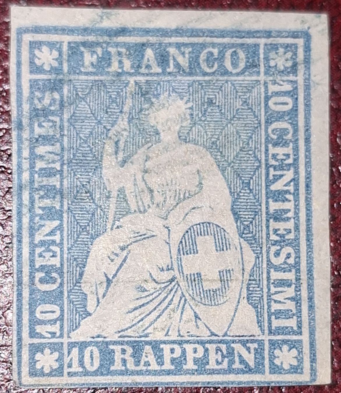 Tutti i francobolli: Strubel 23A1.a mit Attest Kat. 1300.- – Usato da Balgach venduto da SIMEON27