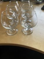 6 edle Cognac-Gläser, zeitlos schönes Design