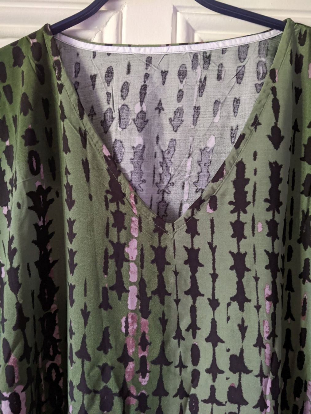 Vestiti: Robe-caftan verte/vieux rose TU – Nuovo e nell'imballaggio originale da Petit-Lancy venduto da lilycerise 1