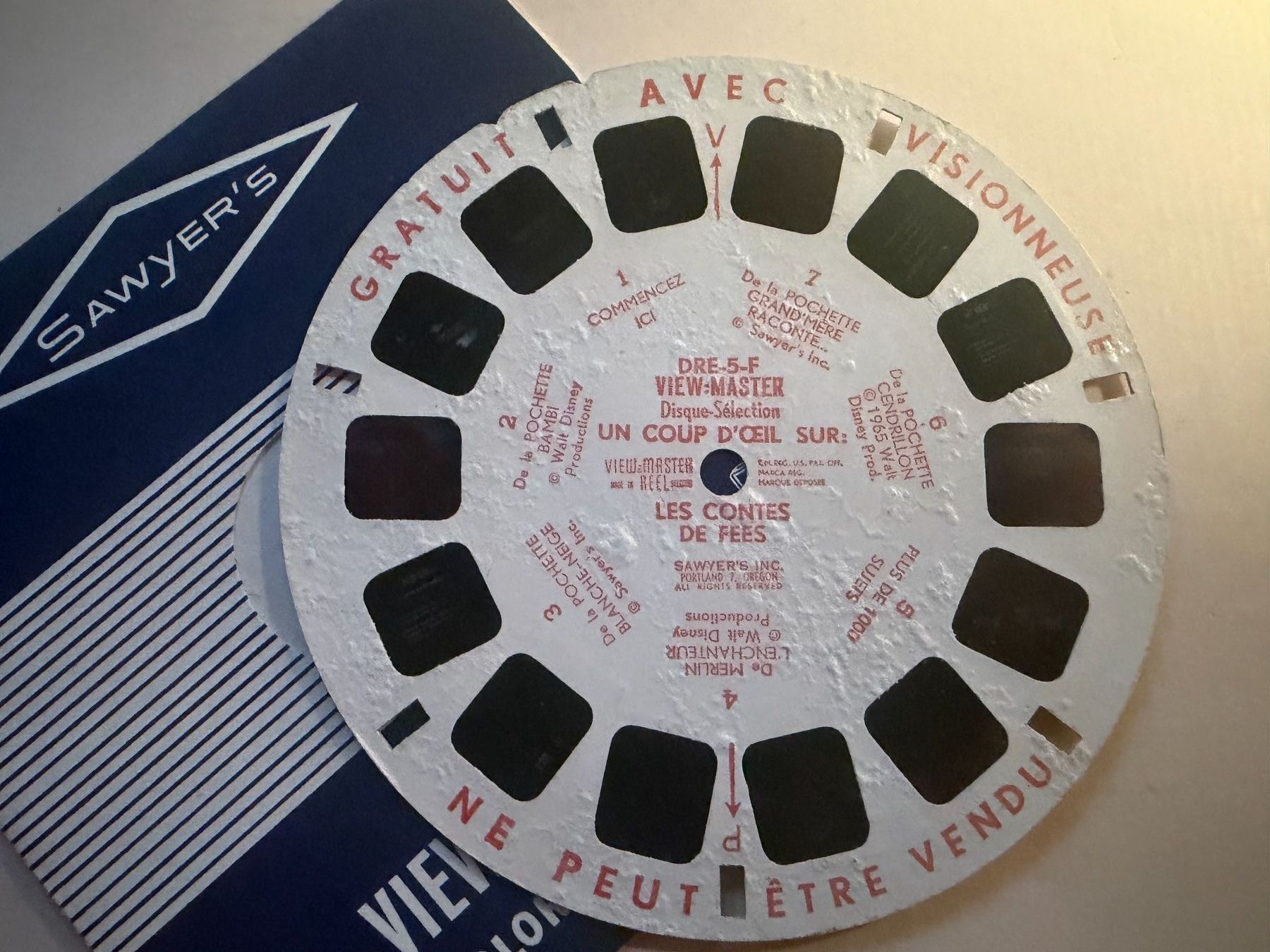 View-master Giocattoli: View-Master 3D:Nr. DRE-5-F Demonstrationsscheibe – Usato da Tegerfelden venduto da siebenmacky 2