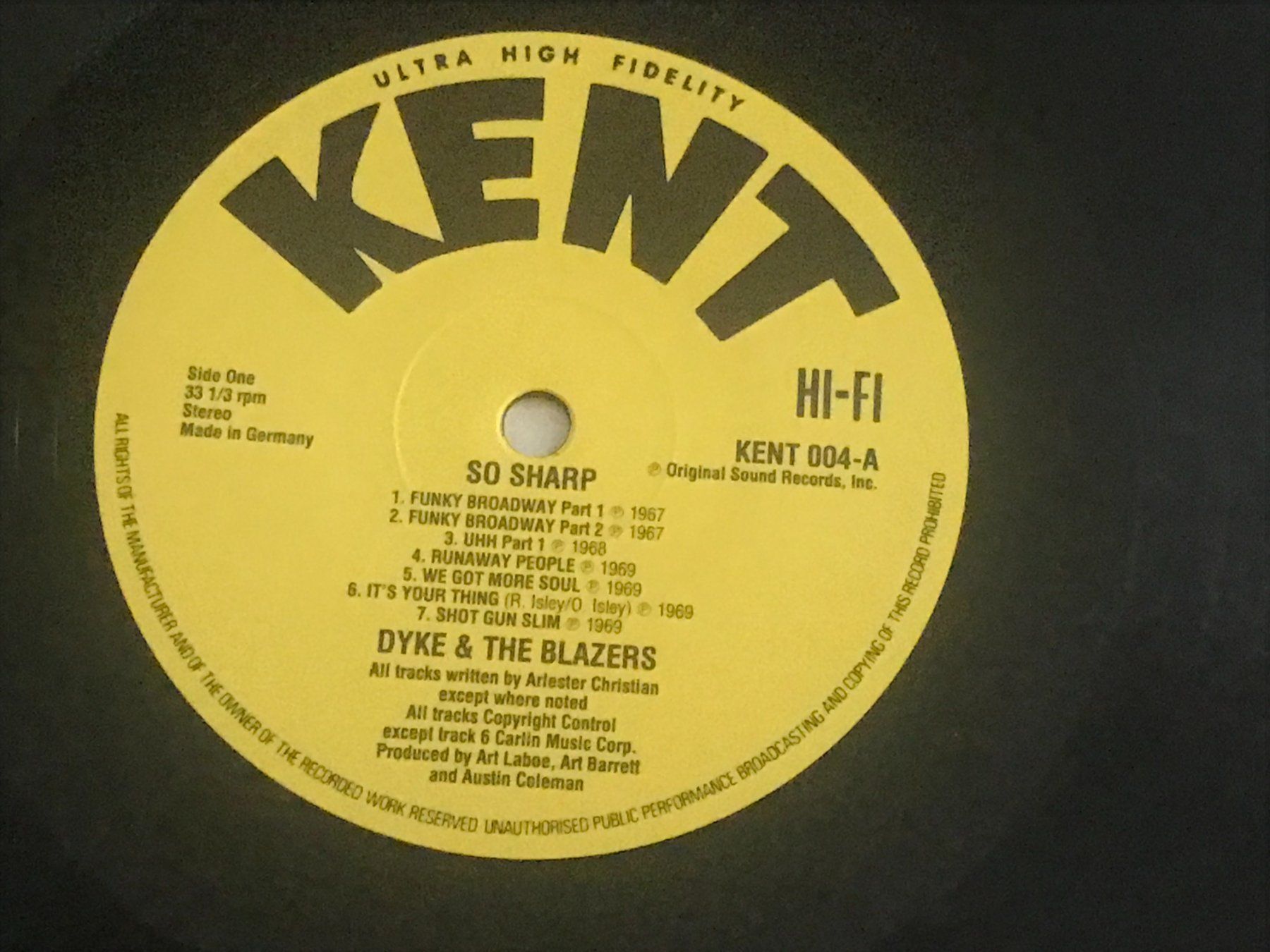 Dischi in vinile: DYKE AND THE BLAZERS - So Sharp! - Funk – Usato da Buchs AG venduto da Archie 2