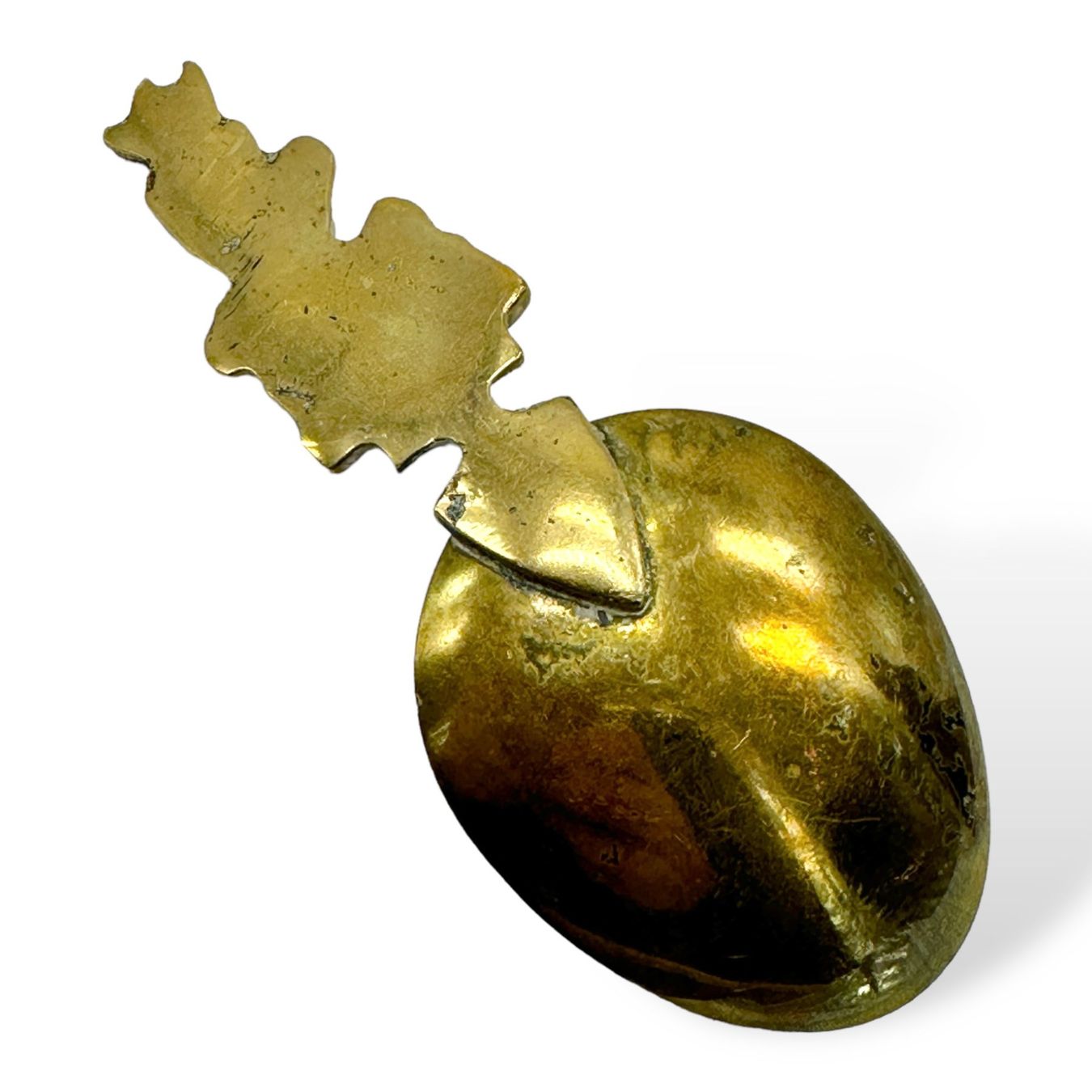 Cucchiai: Cuillère Widdecombe Pixie en bronze et laiton massif vintage – Usato da Morges venduto da MeeBee 4