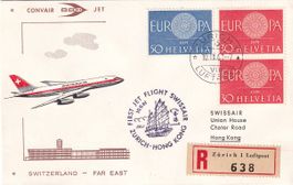 Erstflug Swissair Zürich - Hong Kong 1961