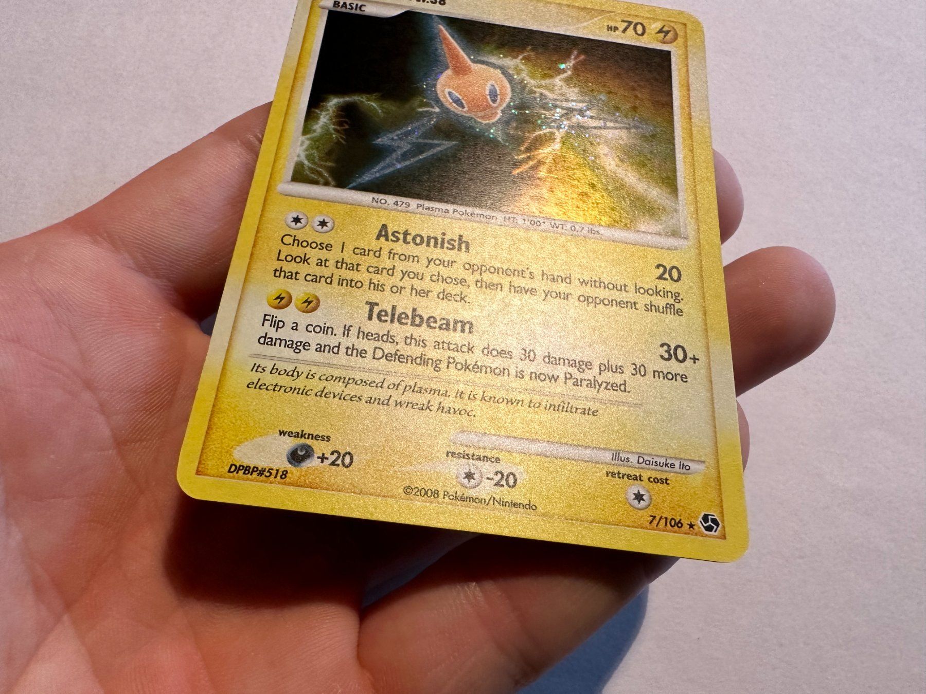 Pokémon Carte collezionabili: Rotom holo D&P Great Encounters EN – Usato da Hagendorn venduto da Pokecollectorch 1