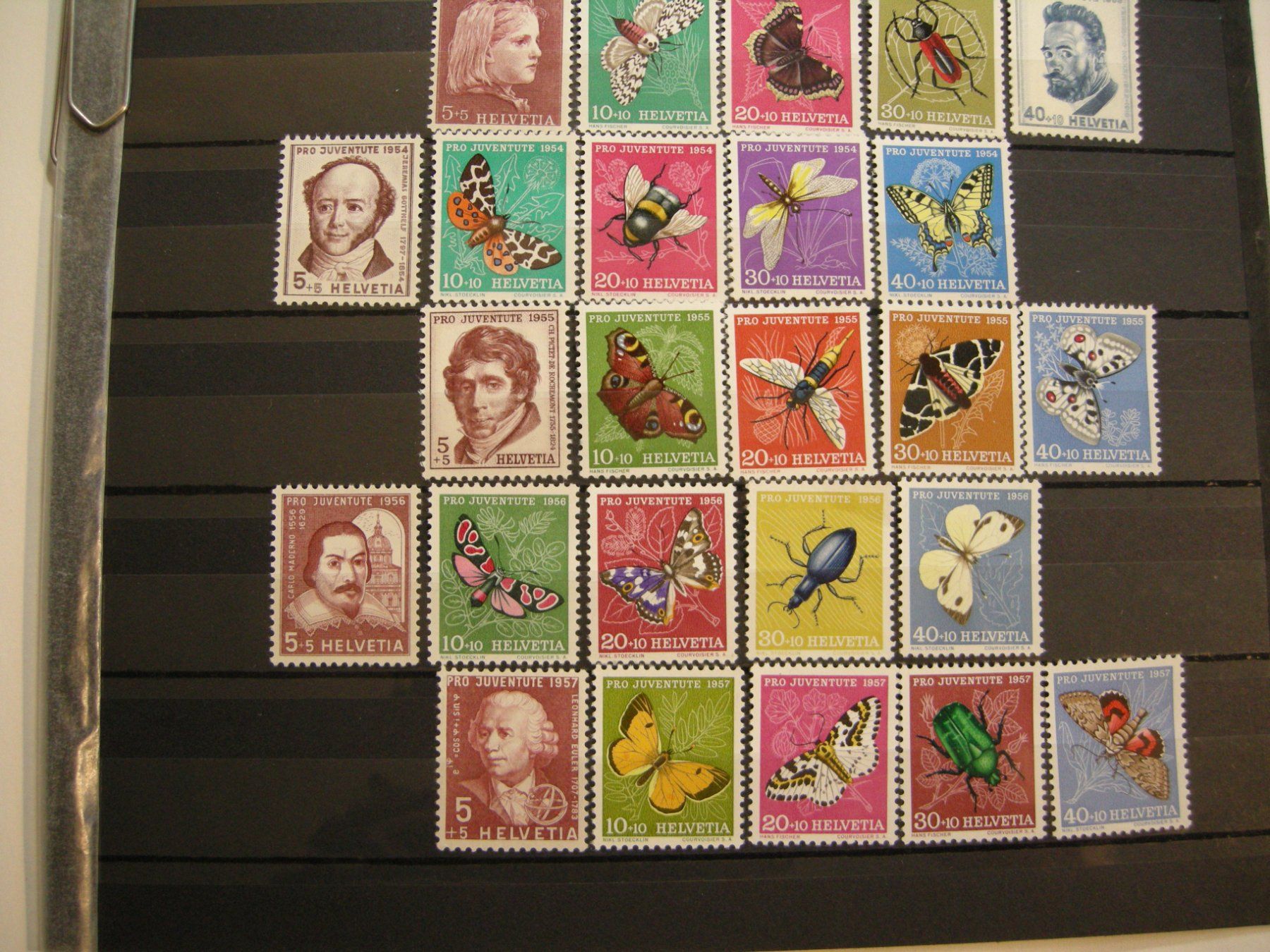 Tutti i francobolli: 1949 - 1957 PRO JUVENTUTE, 9 SÄTZE POSTFRISCH – Usato da Eschenbach SG venduto da eDaisy 2