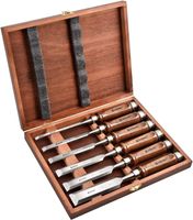 Stechbeitel Set 6-teilig Professionell Mit Holzkiste
