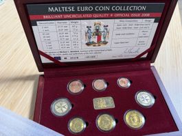 Rare Official Maltese Euro Coin Set 2008