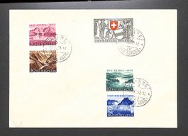 1952 Satzbrief Pro Patria VILLERET (JURA BERNOIS) 28.XI.52