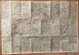 Übersichtskarte zum amtlichen Kursbuch 1934.