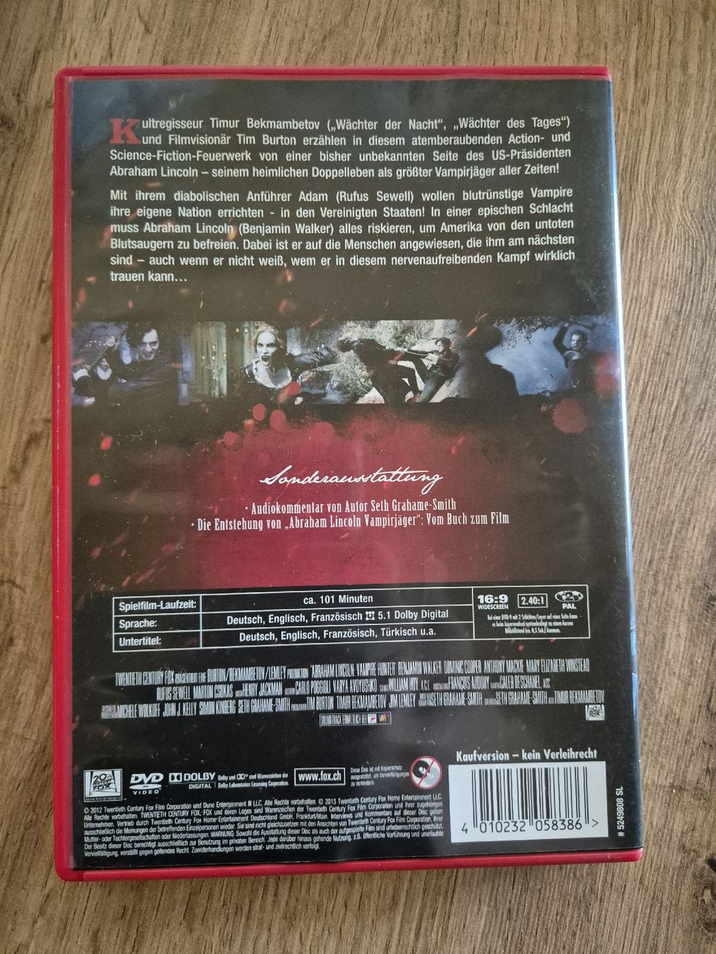 Tutti i DVDs: Abraham Lincoln Vampirjäger DVD – Nuovo (secondo la descrizione) da Berneck venduto da jst_nk6y 1