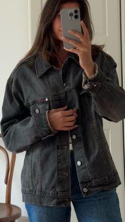 Jeansjacke grau Gr. L von Lee Cooper