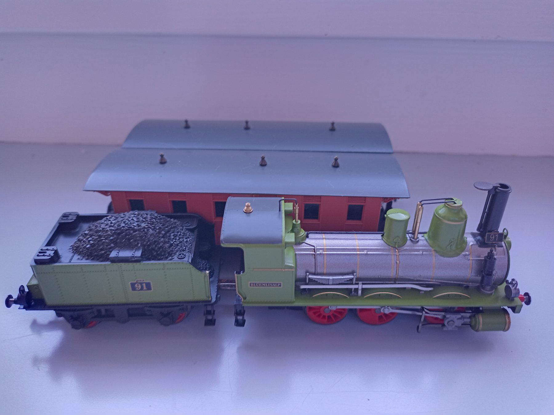 Rivarossi Modellini di ferrovie: Rivarossi Gotthardbahn / Centralbahn Set, läuft – Usato da Burgdorf venduto da Trenini 2