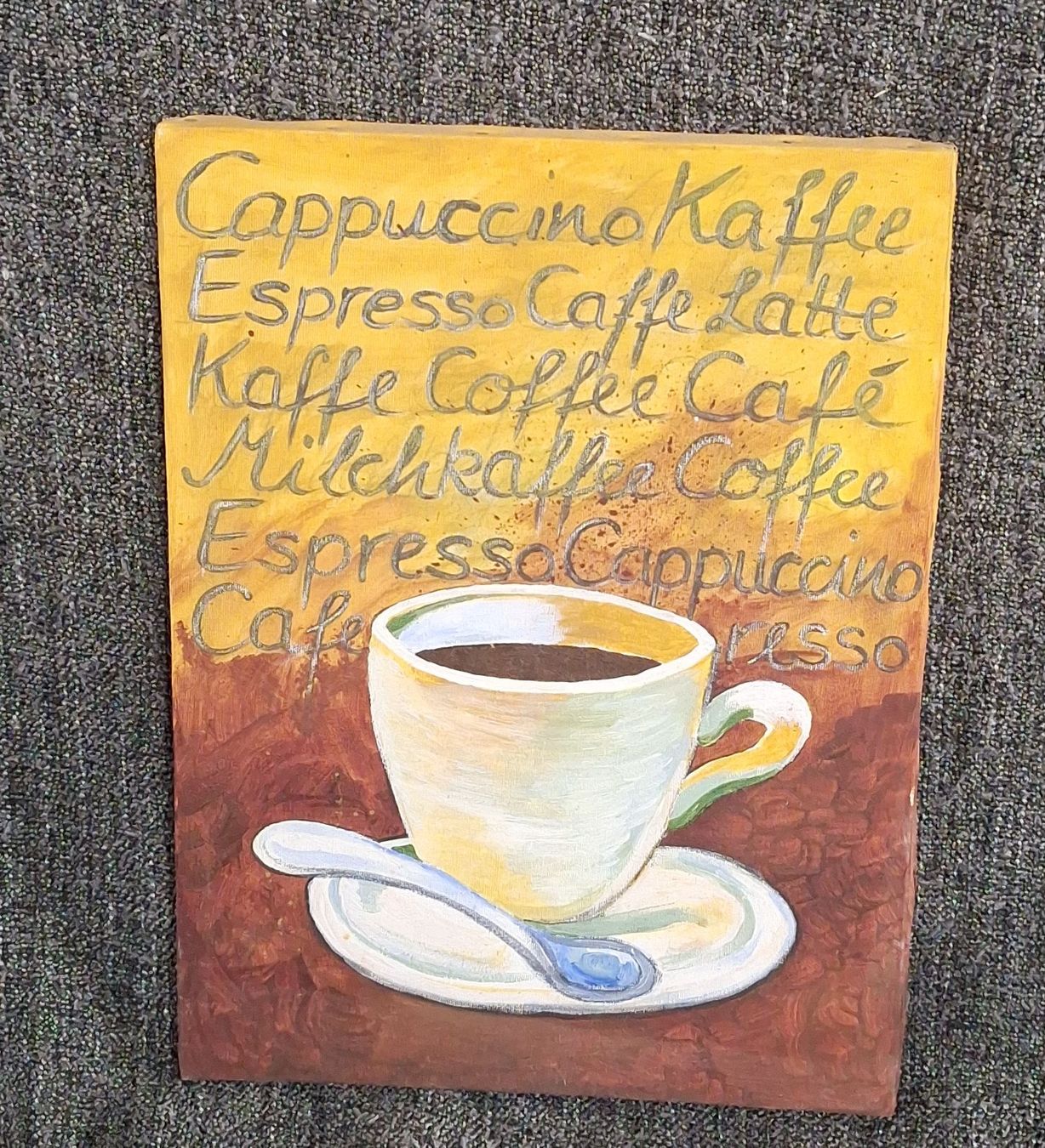 Foto & Immagini: Kaffee Bild Gemälde Deko Küche Wohnzimmer Vintage – Usato da Diessenhofen venduto da Strubely